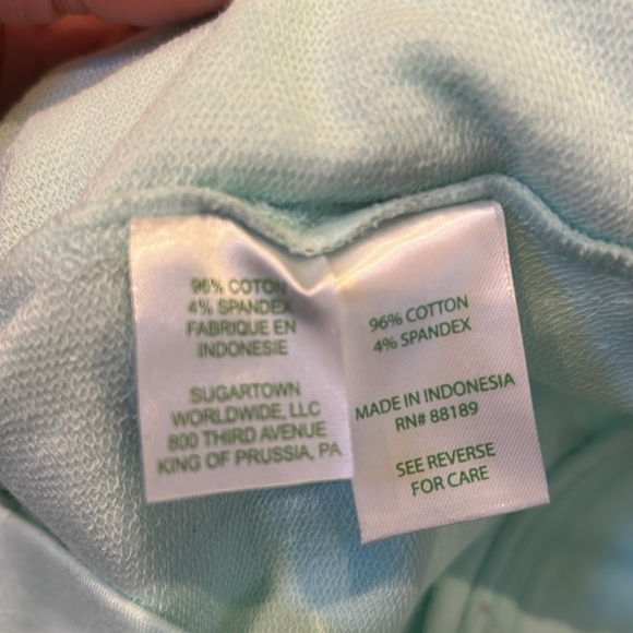 Lilly Pulitzer Braydon Pullover Pink Sunset Seas the Day Graphic Blue Size M NWT - Picture 7 of 9